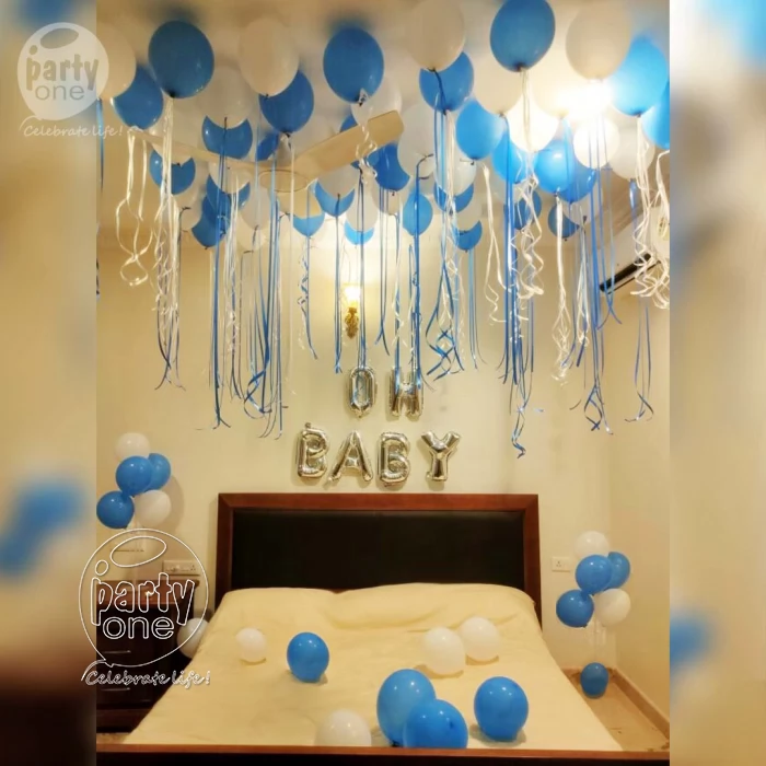 decorations Blue Balloon OH BabyRoom Decor